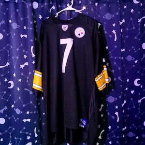 Reebok 4XL #7 Ben Roethlisberger NFL Jersey